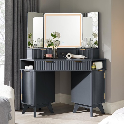 Scrivania trucco scanalata con - scrivania,