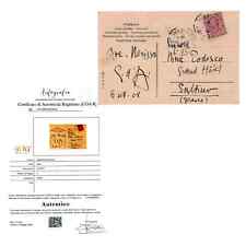Gabriele D'Annunzio Manoscritto Cartolina Signed 1908 Postcard Autografia COA