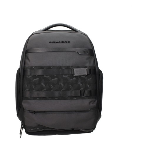 Piquadro gray fabric - fabric, backpack