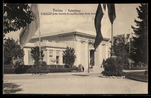 Cartolina torino valentino - cartolina, torino,