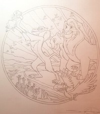 '98 Dessin Original Le ROI