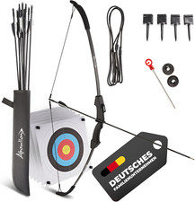 ® Set Grande per Arco E Freccia Arco per Principianti Con 10 Frecce, 6 Bersagli,