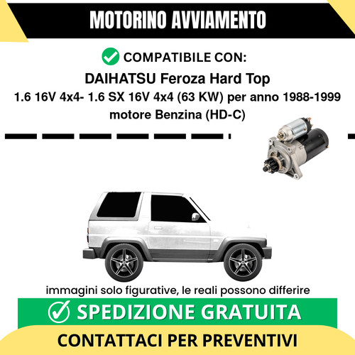 Motorino avviamento daihatsu - motorino,