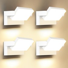 4 Pezzi 60W Applique da Parete LED Esterno 360° Moderno Lampade da Esterno Luci