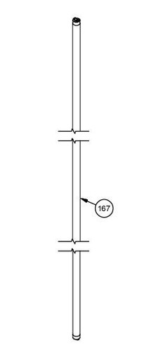 Asta h250 accorciabile per - asta,