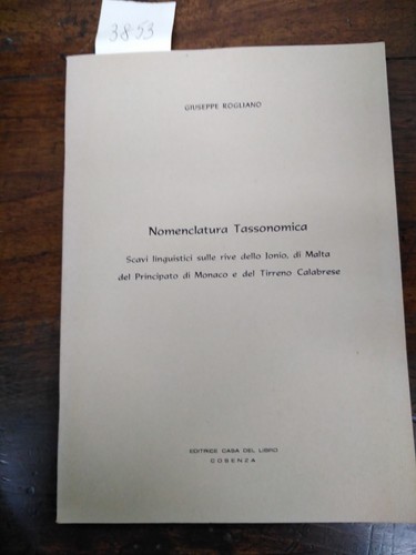 Nomenclatura tassonomica di - nomenclatura,