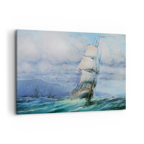 Quadro tela 100x70cm mare - tela,