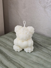 Candela Orsetto di Fiori con Cuore – 8 cm