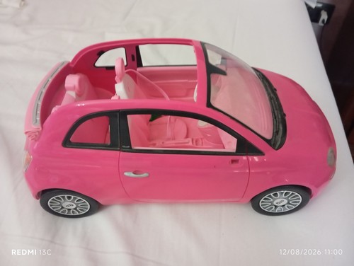 Barbie auto rosa fiat - barbie, 500