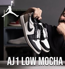 Nike Air Jordan 1 Low OG 'Mocha' EU45 US11 NUOVE bianche nere marroni moka 