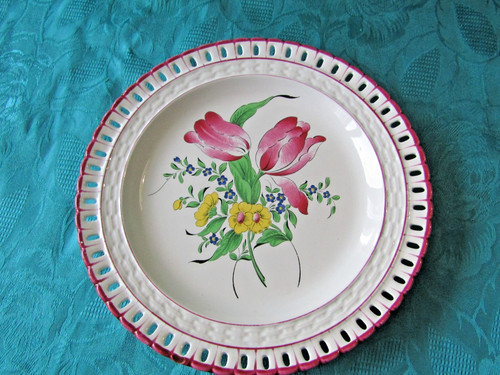 Piatto traforato ceramica - traforato,