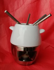 SET FONDUTA PER CIOCCOLATO MEZZO CILIO CIOCCOLATTIERA CHOCOLATE FONDUE SET