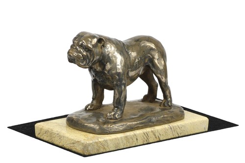 Bulldog statuetta pietra di - su,