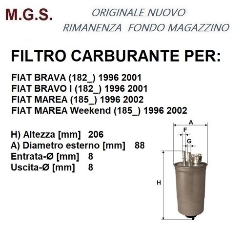 46533026 filtro gasolio - 46533026,