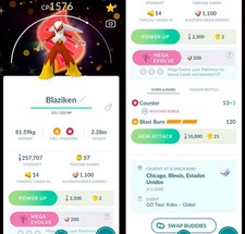 Shiny Blaziken BG Mega Global