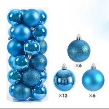 24 PZ PALLINE DI NATALE 6cm
