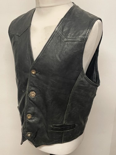 Gilet pelle uomo - uomo, nero