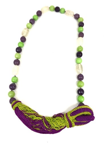 Collana con pietre vetro - collana,