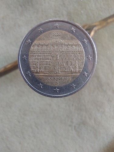 Moneta euro rara brandenburg - euro,