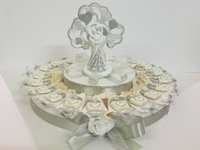 TORTA BOMBONIERE NOZZE ARGENTO 25 ANNIVERSARIO LUCCHETTINI MAGNETE 