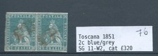TOSCANA 1851 2c COPPIA CAT