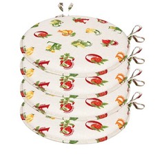 Set 4 Cuscini Sedia Rotondi