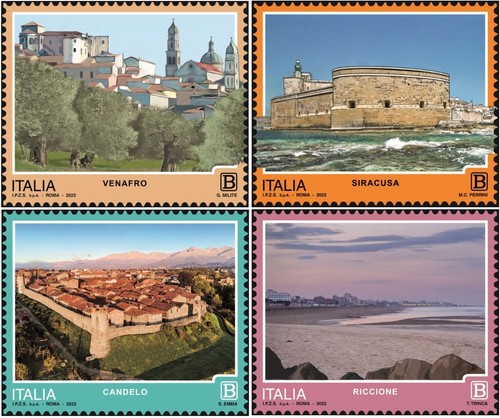 Francobolli serie turistica - serie,
