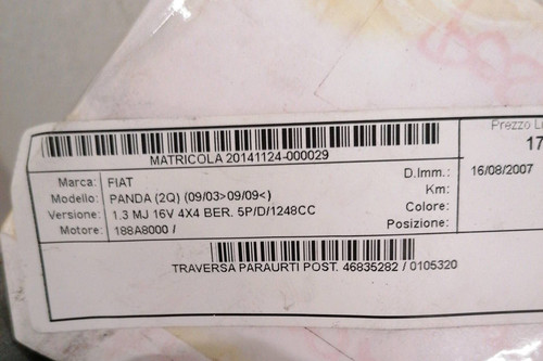 46835282 traversa paraurti - 46835282,