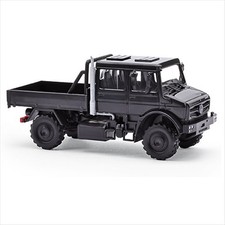 Busch 51085 Mercedes-Benz Unimog U 5023 DoKa pianale (2013) in nero 1:87/H0
