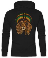 Felpa con cappuccio Rastafari