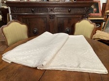 Antico Copriletto Piquet 215x310cm Perfette Condizioni Pizzo Al Tombolo Di 30cm
