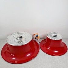 COPPIA LAMPADE DA MURO O SOFFITTO DESIGN SPACE AGE VINTAGE ANNI '70 STILNOVO ERA