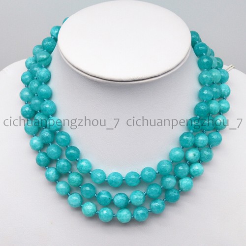 Collana file perle - 3, gemme