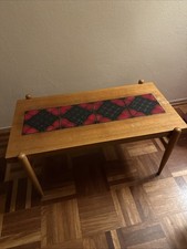 Antico tavolino vintage tavolino piastrelle ceramica anni 60 buone condizioni