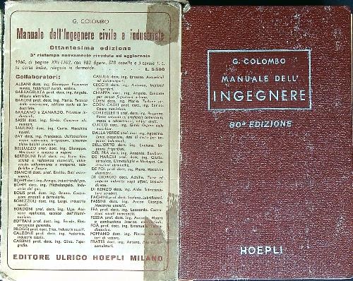 Manuale dell ingegnere - dell'ingegnere, civile