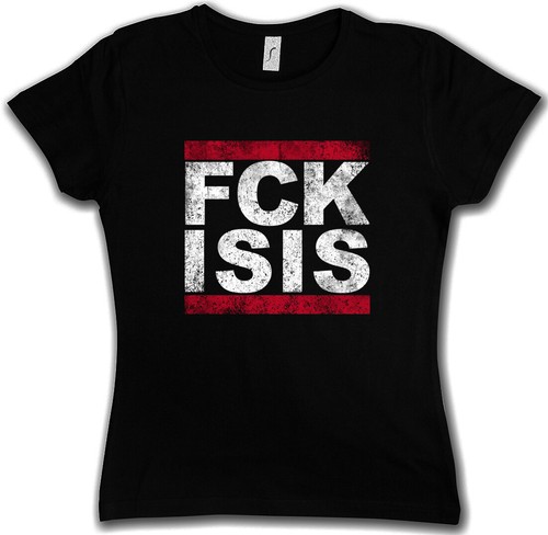 Fck isis shirt donna - fck, t-shirt