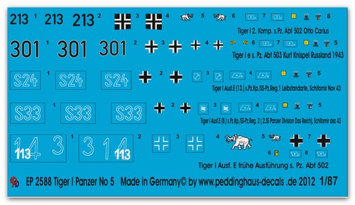 Peddinghaus 2588 5 tiger - 1/87,