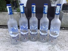 Lotto 5 Bottiglie Vuote Vodka GREY GOOSE Da Collezione Lampade Lampadario