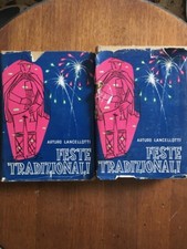 LIBRO NATALE PASQUA CARNEVALE FESTE TRADIZIONALI Lancellotti  Milano 1951 2 Vol