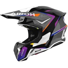 CASCO AIROH TWIST 3 HUSTLE multicolor motocross, enduro quad