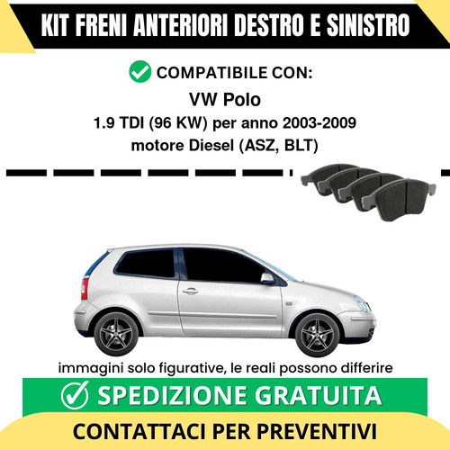 Pastiglie freno anteriori - anteriori, per