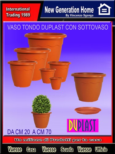 Vaso fioriera plastica - vaso,
