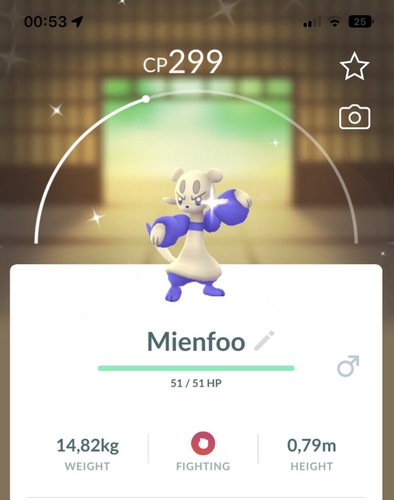 Shiny mienfoo pokemon gen5 - pokemon, go