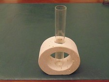 vaso di fiori in marmo e vetro moderno e minimalista