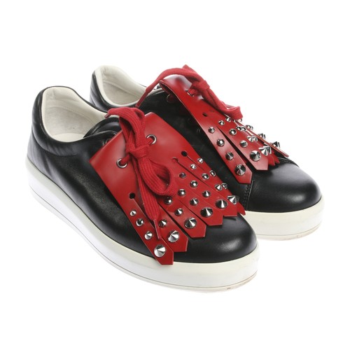 Sneakers prada nero rosso - prada,