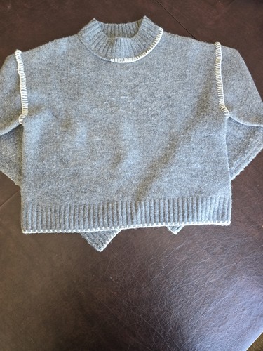 Maglione girocollo grigio zara - grigio,
