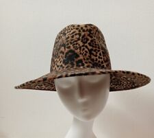 CAPPELLO DONNA FELTRO MACULATO TESA LARGA made in Italy