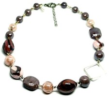 Necklace murano glass - necklace,, drops