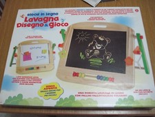 LAVAGNA CON PALLOTTOLIERE FATTO IN LEGNO