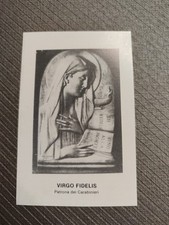 Virgo Fidelis, Patrona dei Carabinieri, Holy Card, Preghiera